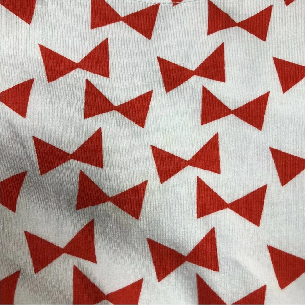 June And January White Red Bow Print Dress Toddler Girls 4T